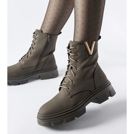 Tummanvihreät eristetty matta Fru-nilkkurit 1