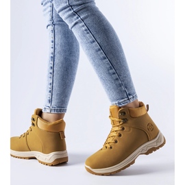 Karamellieristeiset Guarcino-saappaat ruskea 1