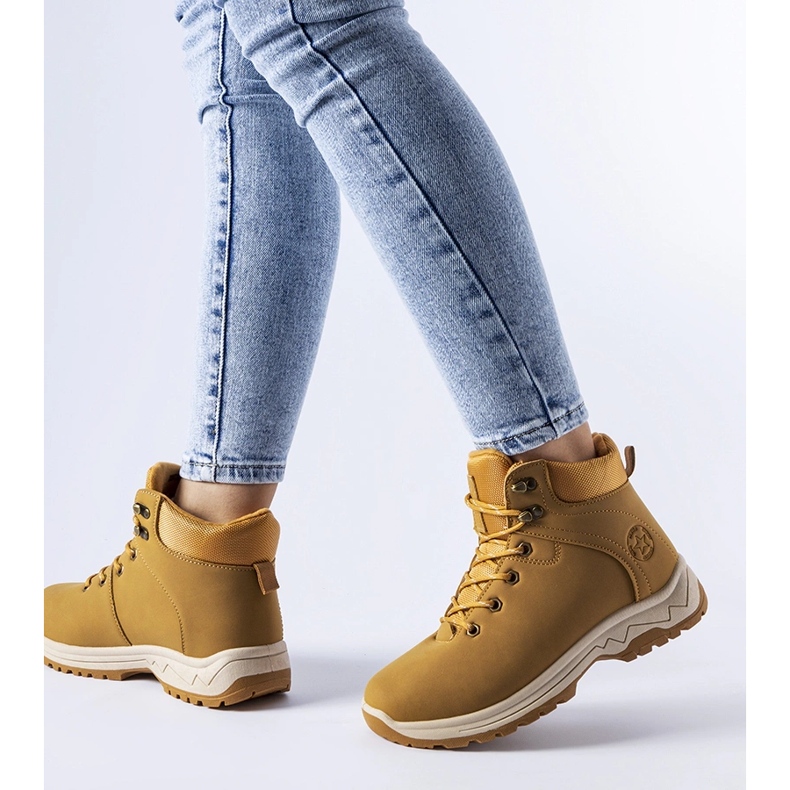 Karamellieristeiset Guarcino-saappaat ruskea 1