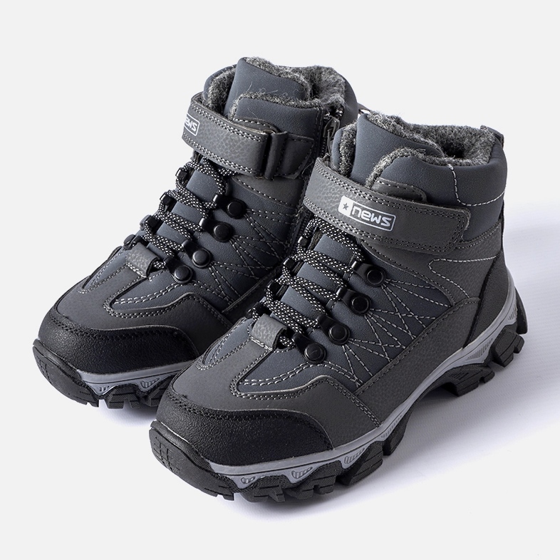 Harmaa eristetyt Crispino lasten saappaat 1