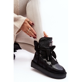 Naisten lumisaappaat siteillä D.Franklin DFSH370006 Musta 1