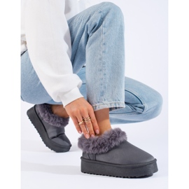 Shelovet naisten matalanharmaat lumisaappaat 1