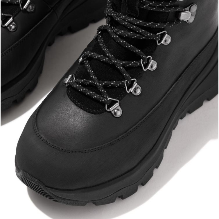 FitFlop Neo-D-Hyker vedenpitävä kangas/mokka kävelykengät W GP3-090 musta 1