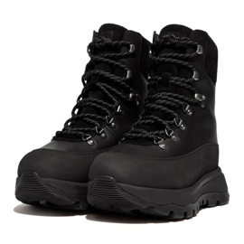 FitFlop Neo-D-Hyker vedenpitävä kangas/mokka kävelykengät W GP3-090 musta 4