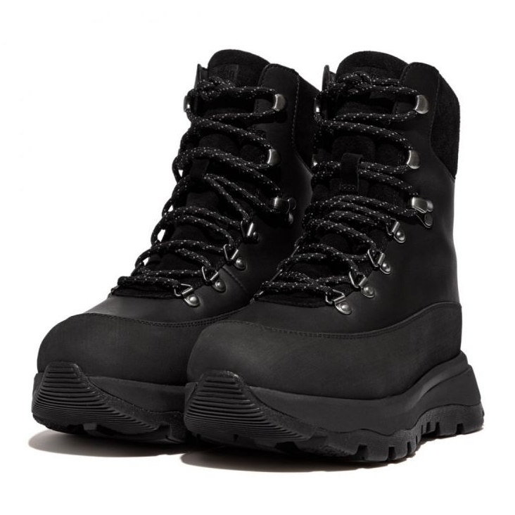 FitFlop Neo-D-Hyker vedenpitävä kangas/mokka kävelykengät W GP3-090 musta 4