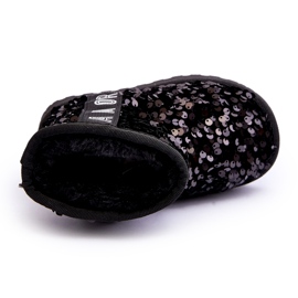 Tyttöjen lumilaitteet eristetty mustilla paljeteilla musta 2