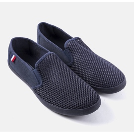 Miesten laivastonsiniset harjakattoiset lenkkarit Garibaldilta sininen 1