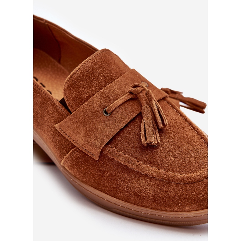 Miesten mokkanahka Loafers -kengät Zazoo 1566 ruskea 1
