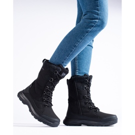 Naisten nauhalliset vaelluskengät DK vedenpitävät musta 1