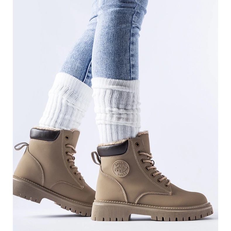 Ruskeat eristetyt Medole-saappaat 1