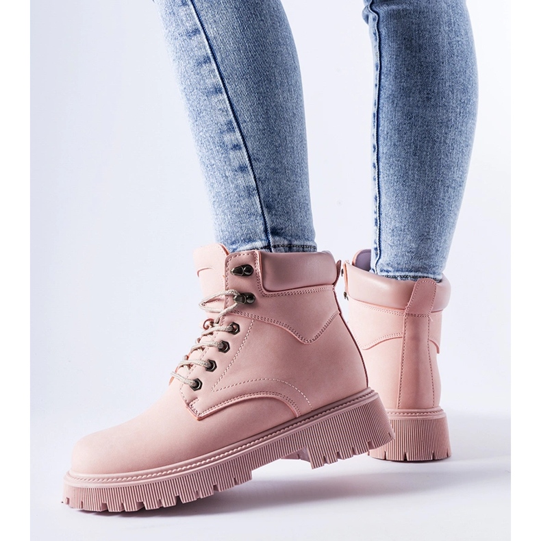 Vaaleanpunaiset eristetyt Aranova-työläiset vaaleanpunainen 1