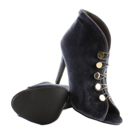 Avokärkiset samettipumput 1129 D. Harmaa 2