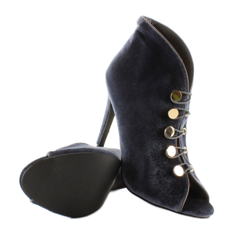 Avokärkiset samettipumput 1129 D. Harmaa 2