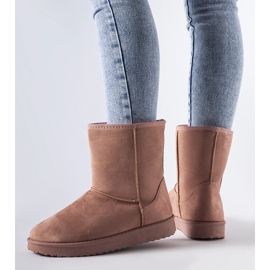 Vaaleanpunaiset eristetyt klassiset Liberon lumisaappaat vaaleanpunainen 1