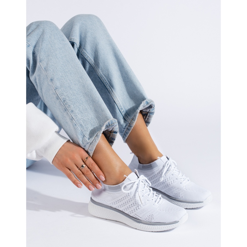 Nauhalliset urheilukengät valkoinen 1