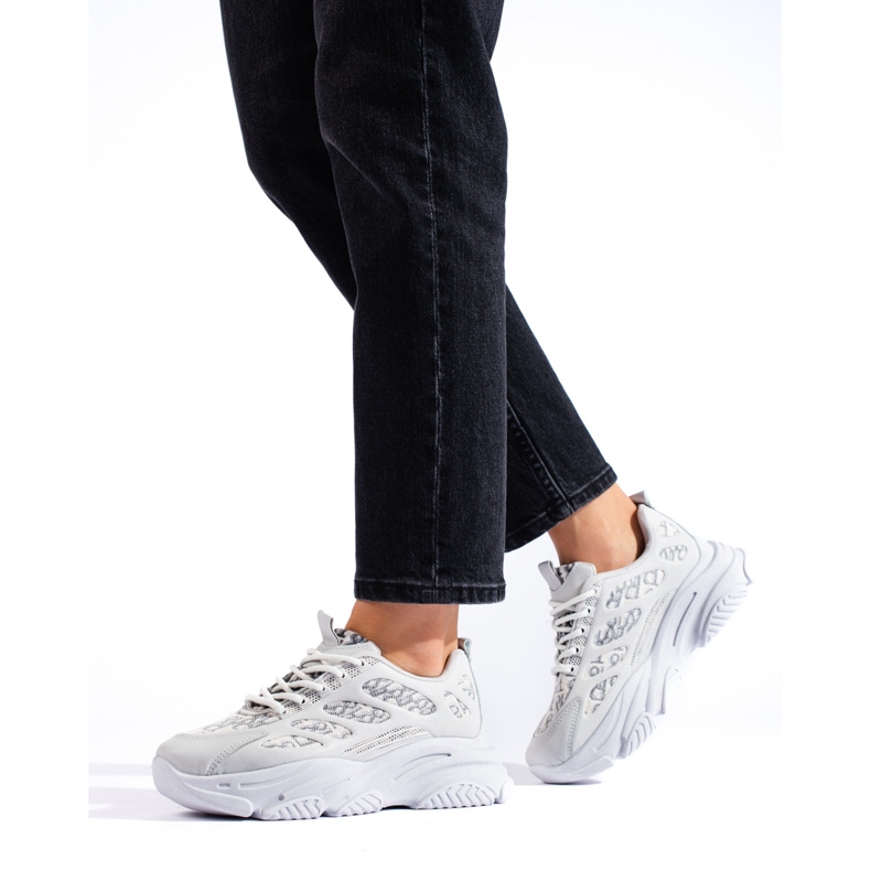 Shelovet naisten tennarit paksulla pohjalla, harmaa 1