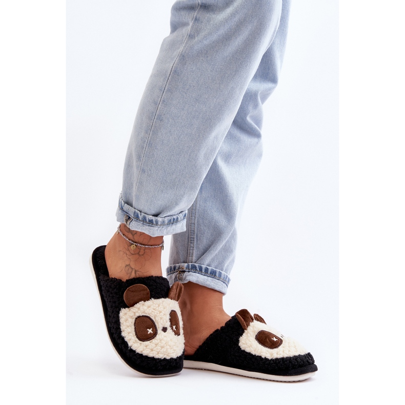 Lämpimät naisten tossut, musta Priseth 1