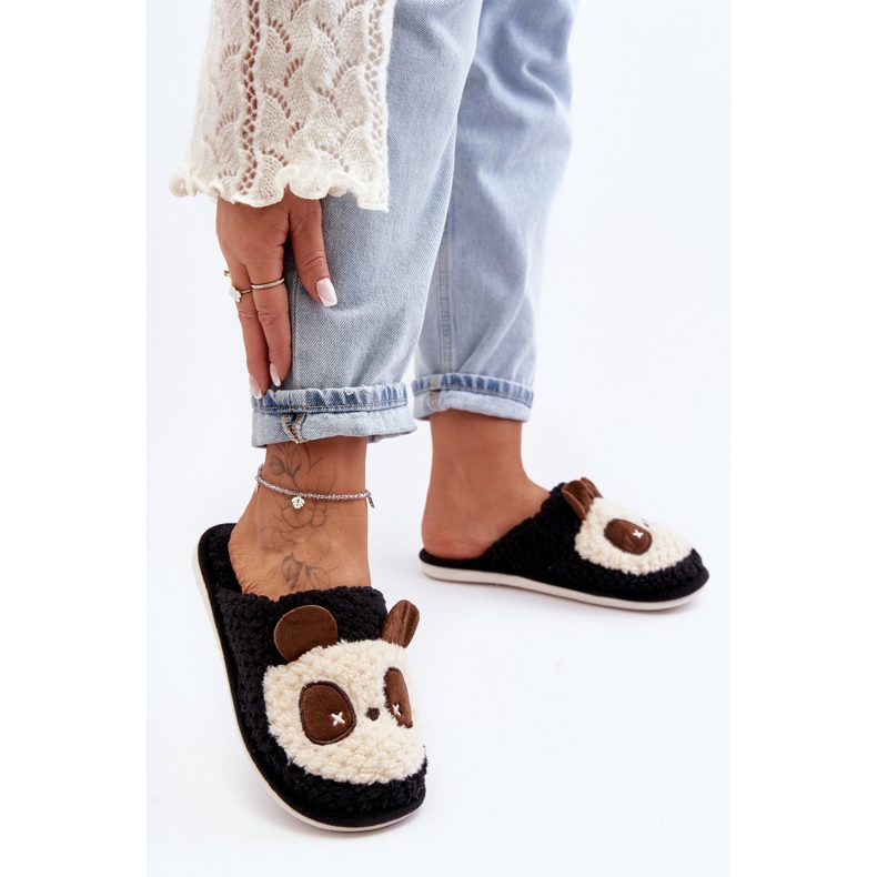 Lämpimät naisten tossut, musta Priseth 2