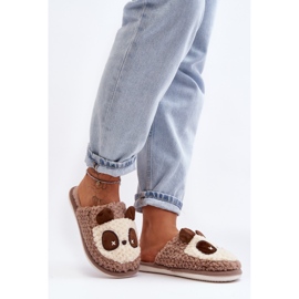 Lämpimät naisten tossut, ruskea Priseth 1