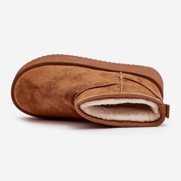 Naisten lumisaappaat, joissa paksu pohja Camel Caliksa ruskea 2