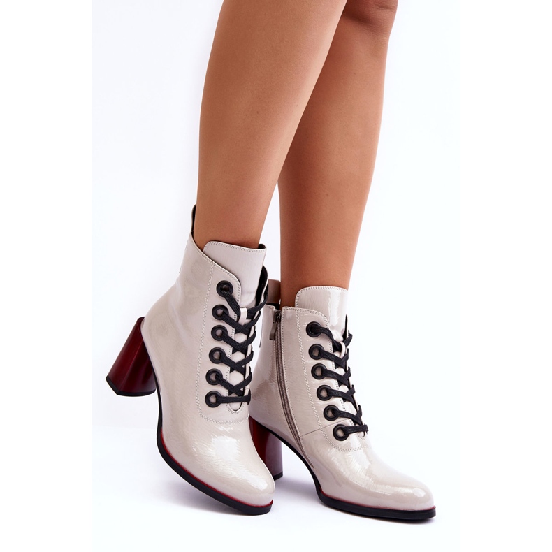 Patenttinauhalliset nilkkurit S.Barski MR870-15 vaaleanharmaa 5