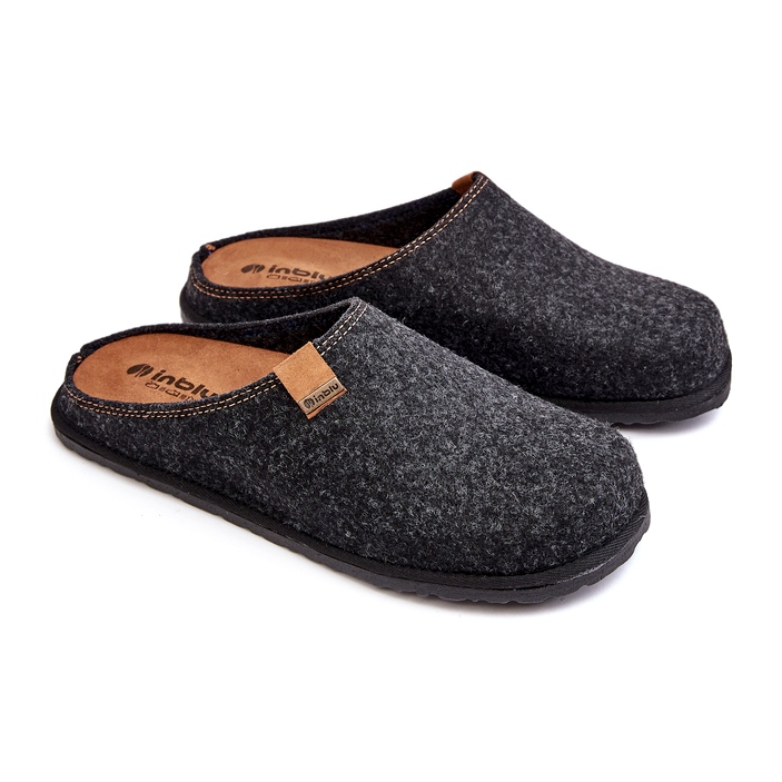 Inblu miesten ehkäisevät tossut, tummanharmaa SI000001 1