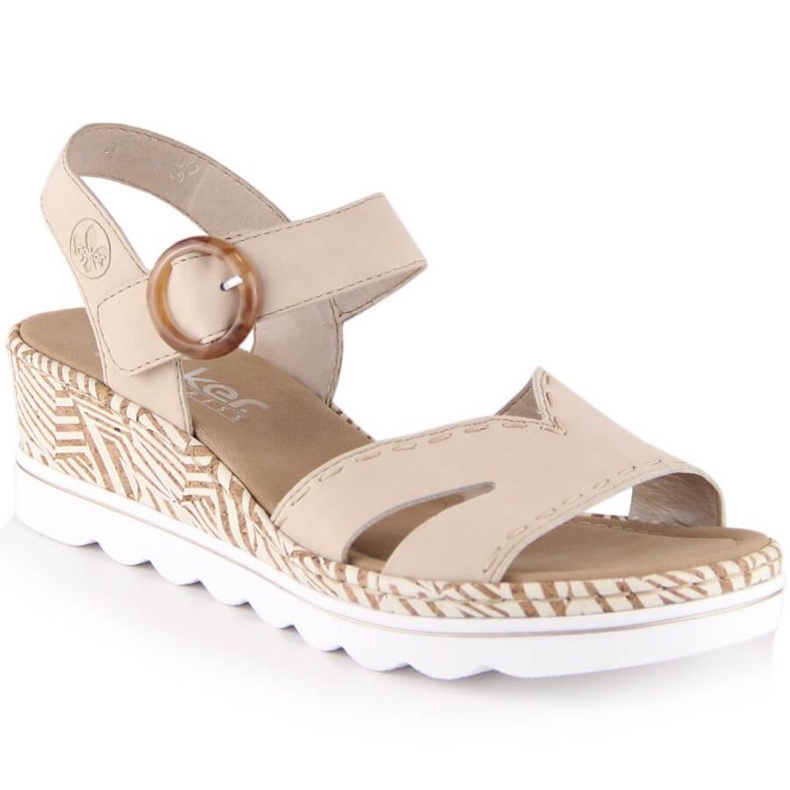 Mukavat kiila sandaalit Rieker W RKR595, beige 1