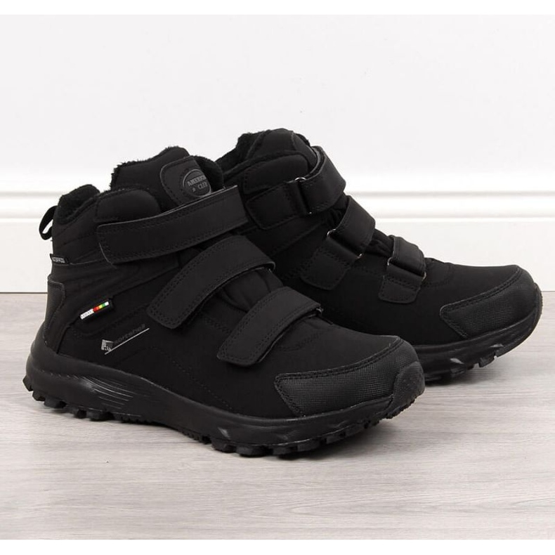 American Club M AM855 eristetyt vaelluskengät, mustat 1