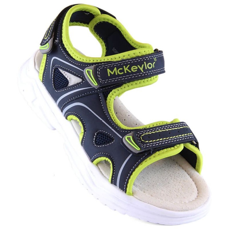 McKinley McKeylor Jr JAN229B Velcro sandaalit, laivastonsininen ja vihreä 1