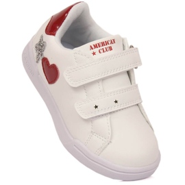 American Club Jr AM925A Velcro urheilukengät, valkoiset valkoinen 1