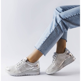 Goodin Jazzar hopeiset harjakattoiset nahkakengät hopea 1