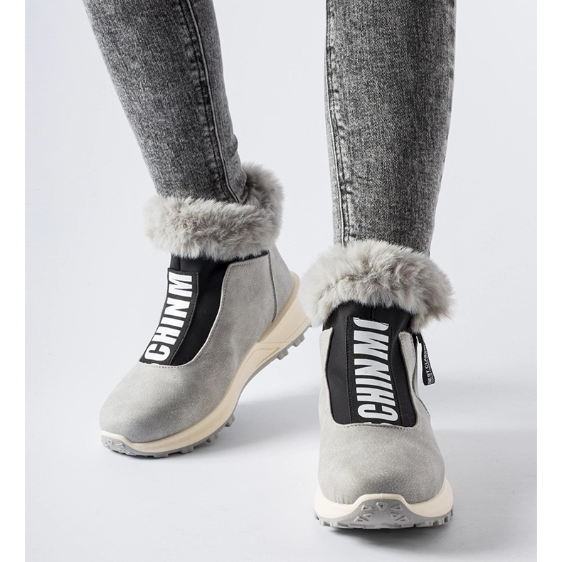 Harmaat eristetyt Oneglia korkeat tennarit 1