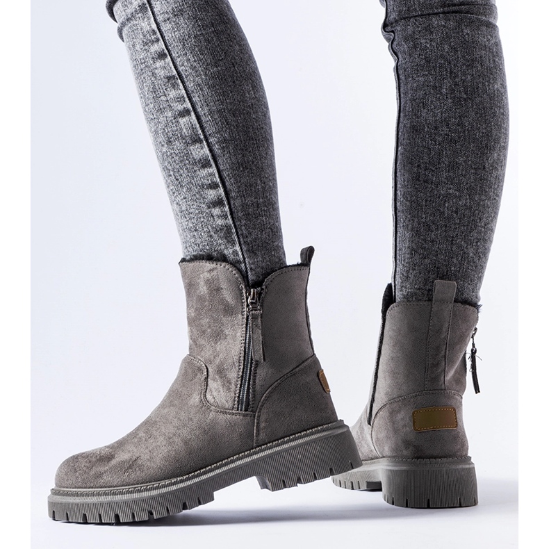 Harmaat eristetyt klassiset Tesoriero-nilkkurit 1