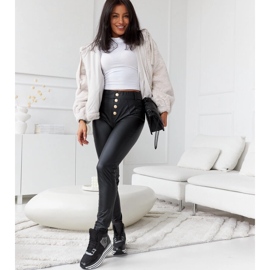 Mustat eristetyt tennarit Deleon glitterillä 1