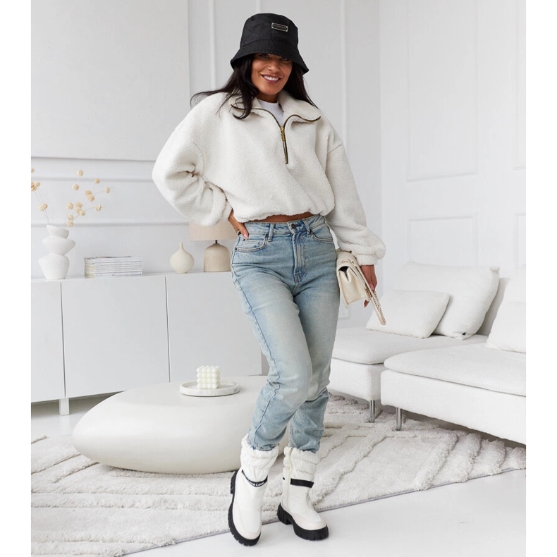 Pulliamin beige-eristetyt naisten lumisaappaat 2