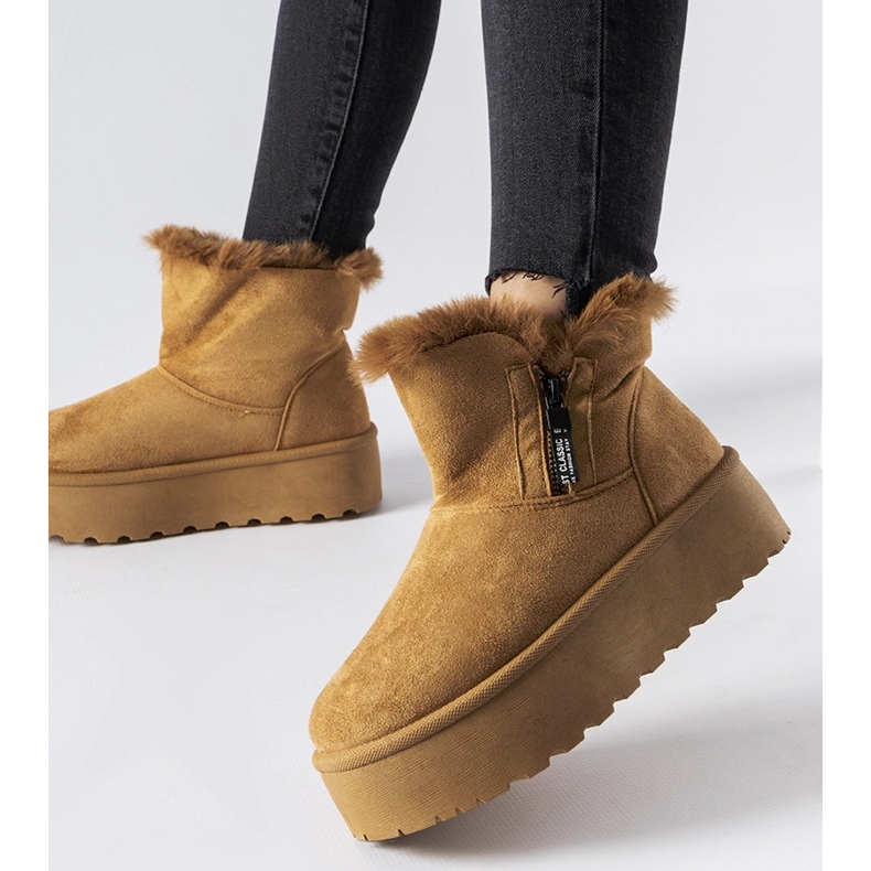 Ruskeat lumisaappaat Points-tasolla 1