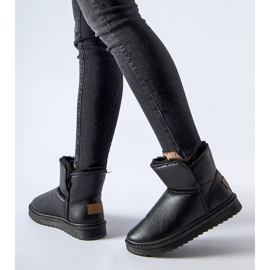 Mustat eristetty Kaufman eko-nahkasaappaat 1