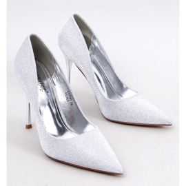 Kiiltävät korkokengät Diamoi Silver -hiukkasilla hopea 1