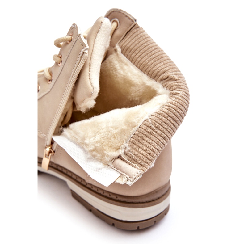 News Naisten nahkaiset eristyssaappaat beige Bimena 1