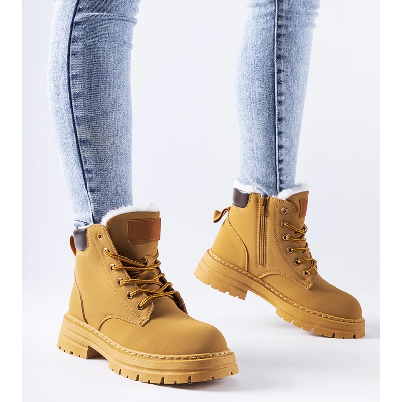 Ruskeat eristetyt Stevensin työsaappaat 1