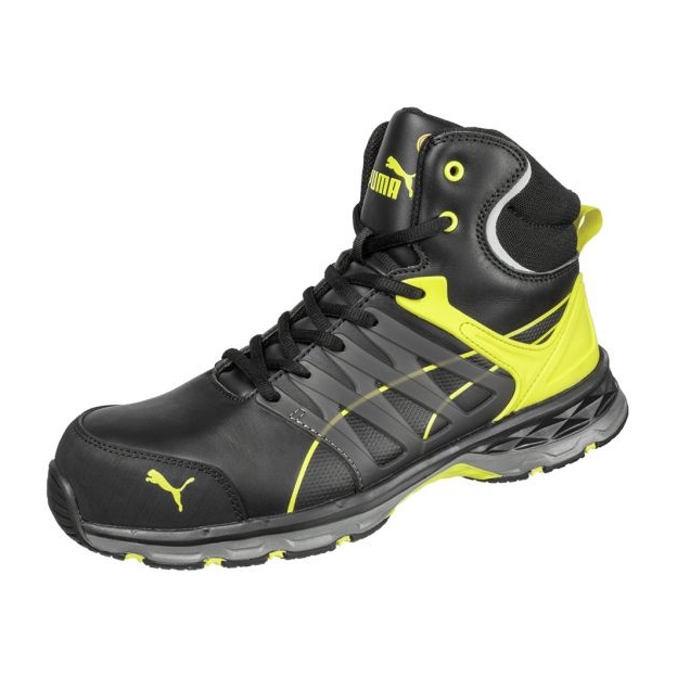 Puma Velocity 2.0 Yellow Mid MLI-S12B1 kengät mustat 1