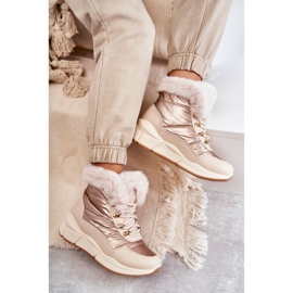 NEWS Naisten lumilaitteet pitsi -turkisvalo beige 2