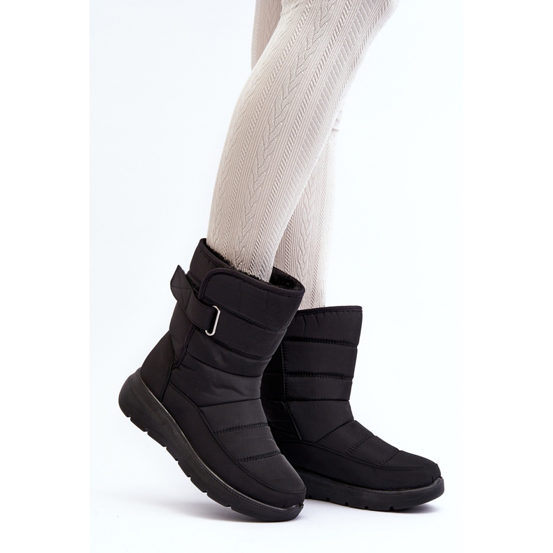 Naisten tarranauhalla eristetyt lumisaappaat musta Jawora 2