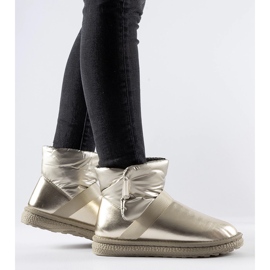 Kullankiiltävät Delaune lyhyet lumisaappaat kultainen 1