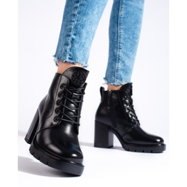 W. Potocki Potocki mustat naisten korkeakorkoiset nilkkurit 2