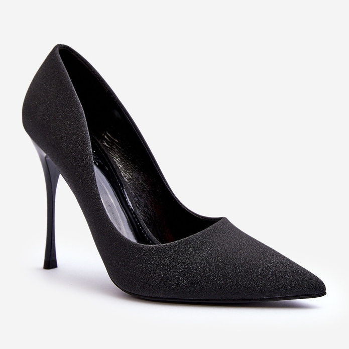 Tiberonin mustat kimaltelevat korkokengät 1