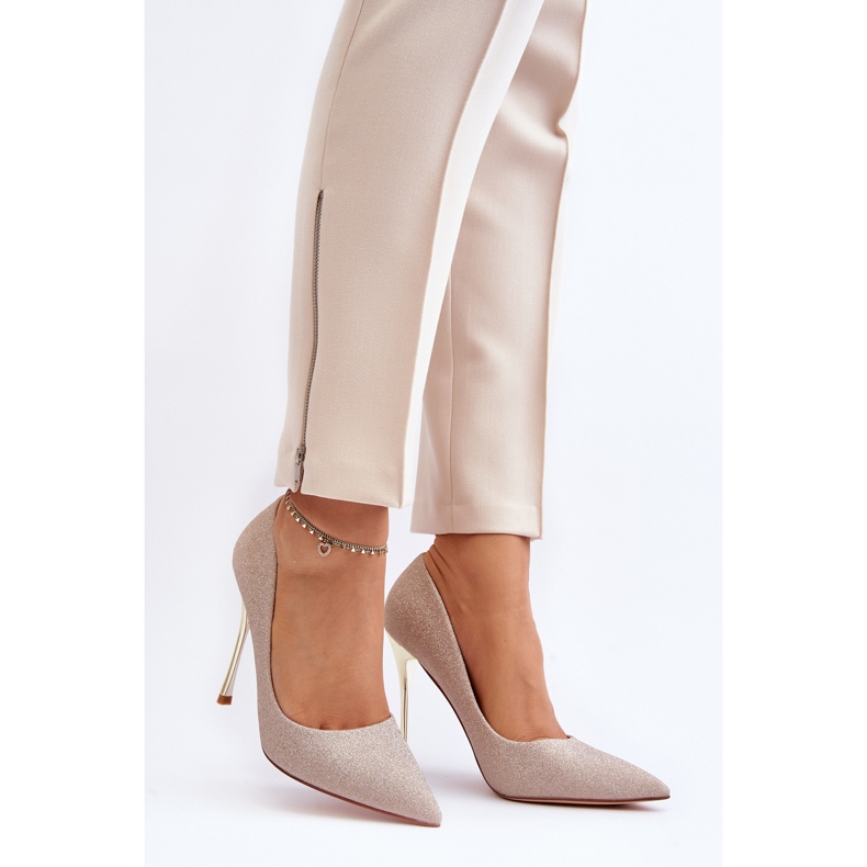 Tiberonin Gold Glitter -korkokengät kultainen 2