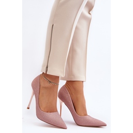 Tiberonin kimaltelevat samppanja-stilettot vaaleanpunainen 2