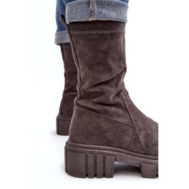 Työntekijät Slip-On-saappaat tasakoroilla Harmaa Divella 3