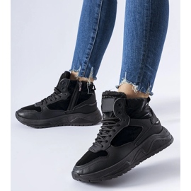 Mustat eristetyt Fork urheilusaappaat 1